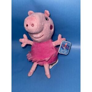 Peppa Pig Ballet Plush 8in Pink Tutu Just Play 2022 NWT
